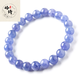 Xiqi Tanzanite Bracelet for Women and Men Tanzanite Sapphire Bare Stone Blue Purple Cat's Eye Crystal Beads Bracelet 5mm Three Circles