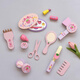 Kinderhause Spiel Spielzeug Mädchen Kosmetische Tasche Set Simuliertes Schminktisch Little Prinzessin Neujahrsgeburtstagsgeschenk Dänische Make -up -Tasche