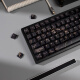 Miaopu Le black marble mechanical keyboard keycap set PBT five-sided thermal sublimation original height adaptation 6187, etc. Small full set