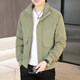 S.SOFEA轻奢立领外套男2025潮牌春秋季工装夹克上衣 9928咖色 2XL 120-135斤