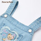 PawinPaw Bingfumei Cartoon Bear Children's Wear 25th Spring and Summer New Girls Loose Denim Overalls