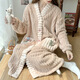 FHHUABD CORAL VELVET NACHKEHÄNE FÜR Women Frühling und Herbst 2024 Neues niedliches, verdicktes Flanell-Hauskleidung Pyjamas für Frauen Herbst und Winter 761# M Frauen (empfohlene Höhe 155-160 cm, Gewicht 9