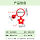 Kunsui Children's Day Colorful Star Acrylic Keychain Pendant Diy Keychain Ornament Fresh Couple Packaging Ornament Small Flower Keychain [Random Color Mixed 10 Packs]