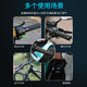 Bicycle handlebar with anti-slip sweat-absorbing electric vehicle breathable soft handlebar with rubber wrapping with motorcycle handlebar cover Two-color black orange pair
