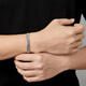 Saturday Fortune (ZLF) pt950 platinum bracelet men's fashion trendy brand platinum bracelet personalized Cuban bracelet men's T sold out 19cm-38.17g