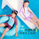 Onmygame swimsuit summer split type children's sun protection anti-chlorine girls' swimsuit class A antibacterial swimsuit new style wisteria color 130