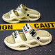 Hongxing tong ke garçons pantoufles pour anti-glip d'été 2025 Nouvelles chaussures de plage pour enfants imperméables moyens grands garçons portez à l'extérieur de la semelle douce riz olive vert photo principal modèle 36 taille / 37