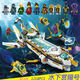 LEGO building blocks Ninja Underwater Reward Underwater Mecha Warriors Assembly toy Gift Jay's Storm Fighter 11162