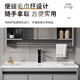
Pei's [door installation] bathroom cabinet combination smart washbasin ceramic integrated basin small apartment washbasin washbasin light luxury gray 60cm hanging cabinet + mirror cabinet