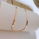 Youshu 14k rose gold anklet fashionable light luxury Korean au585 non-fading non-allergenic foot jewelry Ruijin color
