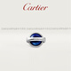 Cartier (Cartier) Ballon Bleude Cartier Blue Balloon Series Steel Silver Palladium Plated Cufflinks Official Authentic Dark Blue
