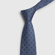 Jinlilai Herren hochwertige exquisite dunkle Muster Blumengeschäft Casual Krawatte Blue-88