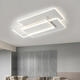 Spark Ball Wohnzimmer Licht Neue LED Deckenleuchte rechteckige Scheinwerfer moderne einfache atmosphärische Hauptschlafzimmerzimmer-Esszimmerlampe [9911] 110*70 cm-Wuji Dimmen