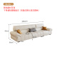Jianxin echtes Ledersofa Wohnzimmer 2025 Neues kleines Wohnungssofa modernes einfaches Ledersofa 699
