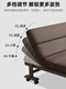 Edway High-End-Klappbettblätter für Menschen Multifunktionales Mittagspause Büro-Nickerchen-Lounge-Stuhl für Erwachsene Home Hospital Escort Camp Bett [klassisches 80-Breit-Brown] Exportqualität Heben Handläufe