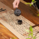 创京懿选千里江山桌垫图桌旗硅藻泥茶席中式禅意茶室茶杯吸水垫桌布茶旗垫 兰亭集序-NF-12049 30*200cm【】