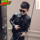 Qiao Yilun trendy leather jacket men's autumn and winter slim motorcycle short lapel leather jacket short man S size XS small size jacket 155 black M