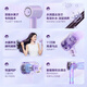 Midea high-speed hair dryer, high-concentration water ion hair care hair dryer, high-power quick-drying household hair dryer FG608 purple, national subsidy, holiday/birthday gift recommendation