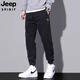 Jeep Spirit Jeep American Working Jeans Männer 2025 Sommer Lose Krawatte Harun Casual Hosen Männer Frühling und Sommer 9859 Black M.