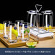 Copa de vidrio de vidrio de vidrio Copa de agua para el hogar Copa de té taza de leche Copa de leche Copa de agua bebida Copa de bebidas 6 Set 6 paquetes/290 ml de alta gama 13790+ Porta de desagüe Portal