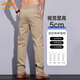 Jeep Spirit High-End Pure Cotton Casual Hosen für Männer Straight Summer Dünne Geschäftsleute Einfache schlanke Passform und vielseitige lange Hosen für Männer 6623 Khaki 30