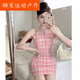 维诺亚小香风法式名媛礼服女生日party包臀挂脖连衣裙 6629黑色【性感/开春/别致绝美/ S