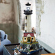 LEGO Lighthouse Architectural Model Series Creative Dificultades Altas dificultades de ensamblaje Annamento de juguete NUEVO LIGHTHOUSE 869 GRANOS EXQUISITO REFORMA