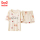 
Catman (MiiOW) comes with a chest pad integrated large-size short-sleeved pajamas set for home clothes and cotton for women to wear outside in summer students Korean version GXT1047 L (recommended 95-115 Jin [Jin equals 0.5 kg])