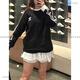 阿迪达斯 （adidas）长袖卫衣男女三叶草经典条纹休闲圆领T恤 KE5825 IA4879 黑 IA4877 M