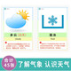 Other Meteorological and Weather Symbol Cards Climate Forecast Season Cognitive Kindergarten Teaching Aids Autistic Children Training Toys 5 Inch Plastic Seal Festival Cognition 50