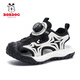 Babudou boys' head sandals summer 2025 new children's beach shoes medium-sized children's anti-slip soft sole boy sports sandals TBDK983 black 33 shoes inside length 21cm