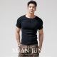 Xuanjun Henry Shirt Men's Men's Short à manches à manches courtes Henry Necy