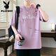 Playboy (Playboy) T-shirt à manches courtes Boy Junior High School Élève lâche Hong Kong Top Teenager Big Children Childre
