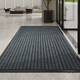 Jushiyi seven-stripe anti-slip mat with thickened edge, water absorption and dust removal, household commercial kitchen door carpet, seven-stripe gray 120*150cm