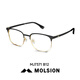 Lunettes à demi-trame (molsion) Frame à demi-trame Frame des lunettes de lumière anti-bleue pour hommes Sven MJ7371B12 Cadre unique