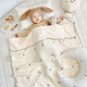 Wen Yijia customized bean blanket baby blanket baby blanket newborn gauze quilt children kindergarten blanket spring and autumn thin quilt 100*70cm double layer bear head (0-1 years old) 252