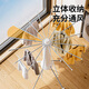 40,000 Kilometers Octopus Folding Clothes Rack Floor-standing Balcony Clothes Pole Free Installation Indoor Clothes Rack Upgraded Carbon Steel 16 Rod