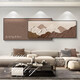 Sofa back has a backing background with a backing background with a backing living room decoration paintings, light luxury sofa background wall hanging paintings 2024 Rizhao Jinshan B style 33*80+26*80=overlapping total length 12035mm aluminum
