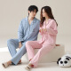 Dan Nanwei pajamas couple pure cotton spring and autumn long sleeves large size thin summer casual outdoor wear men and women home clothing suit 02D16802 M women-