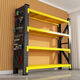 Chunxu Storage Shelf Storage Shelf Warehouse Thickened Multi-layer Storage Shelf Home Basement Display Storage Layer Shelf Black and Yellow Four-layer Main Rack [Real Load Bearing Is Not Failed] [880KG] 200*60*200 Industrial in Storage