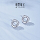 Ming brand jewelry platinum Pt950 platinum flow ring earrings gift for women BFH0100 platinum earrings about 2.44 grams