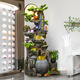 Bodenhörste Stacheltier fließender Wasserbrunnen Zirkulation Wasseransicht Wohnzimmer Büro Windmühle Feng Shui Rad Öffnung Geschenk Mountain Orament 9923 Kleine 108 cm