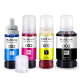 Ink-added Epson L6168 L6178 L6198 L6166 L6176 printer ink ink bin color ink jet multifunctional four-color ink set [CMYK