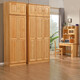 Porne en bois en bois entièrement massif Porte de porte swing garde-robe 1.35 Two trois quatre cinq portes Chambre pour enfants 1,8 mètres à la maison Utilisation de la garde-robe prolongée armoire au plafond 18060260