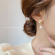 Auspicious God-given Pearl Earrings Women's Earrings Autumn and Winter 2025 New Trendy Niche Design Earrings Retro Light Luxury Earrings Butterfly Pearl Pendant