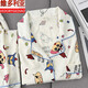 Victoria's style cute cartoon Crayon Shin-chan pajamas for men and women spring autumn summer cloud cotton couple wear long-sleeved home clothes two-piece set for one man and one woman long-sleeved cardigan trousers XL recommended 120-140 Jin Jin equals 0.5 kg to wear