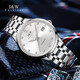 IW Swiss IW watch men's mechanical watch fully automatic imported movement luminous waterproof men's watch moon phase men's watch [upgraded enhanced version] 683 steel strip white-lifetime insurance