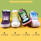 VNJH Gradientenfarbe Schnürsenkel geeignet für Aj1af1 Air Force One Leinwandschuhe für Männer und Frauen flach blau lila grün rosa Farbe Himmelblau 2 95 cm