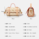 Guski French Luxury New Bag Tree Cream Bar Bar Один плеч