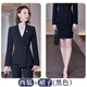 Zi Mei Qiao Professional Suit Suit for Women 2025 Autumn and Winter Fashion Temperament Hotel Front Desk Manager Formal Jewelry Store Work Clothes Blue Suit XL (Recommended 115-125 Jin Jin equals 0.5 kg)